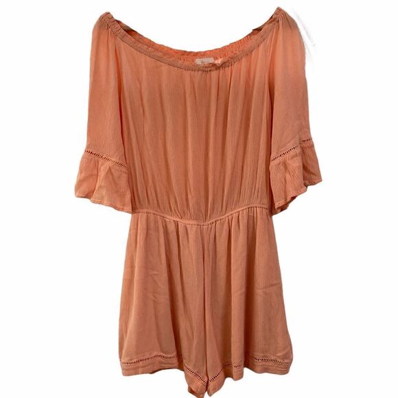 Nectar Clothing Off The Shoulder Shorts Romper - Picture 4 of 10